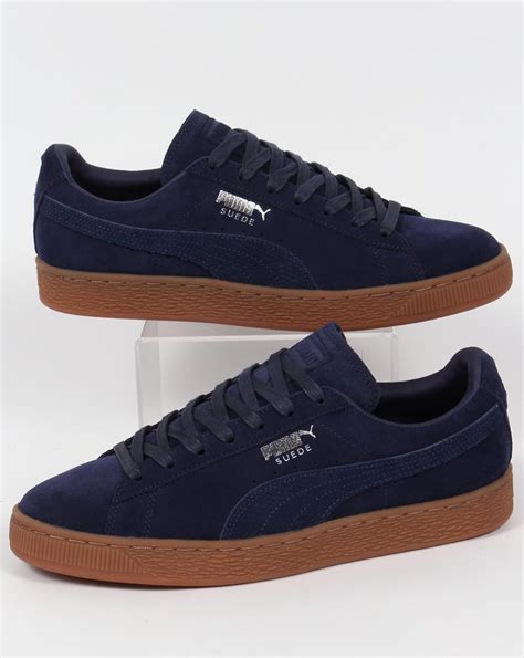 navy suede trainers